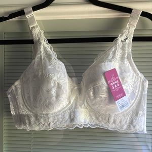 40C white underwire push-up bra